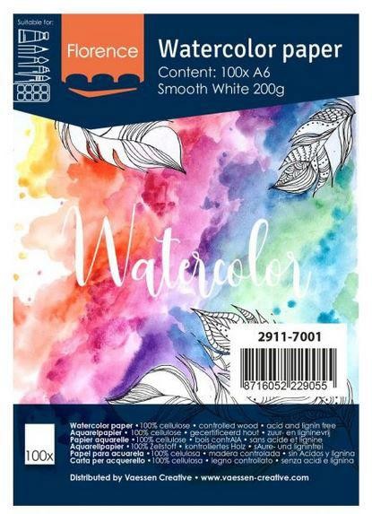Florence Watercolor Paper - Smooth White A6/200g