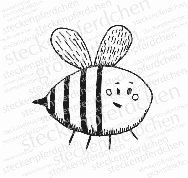 Steckenpferdchenstempel Biene Marie