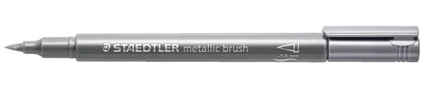 Staedtler brush Pen metallic silber