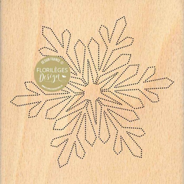 Florileges Holzstempel - Flocon perc&#232;