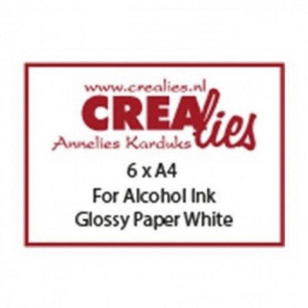 Crealies Glossy Paper white