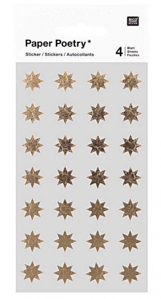 Rico Sticker Sterne gold 12 mm