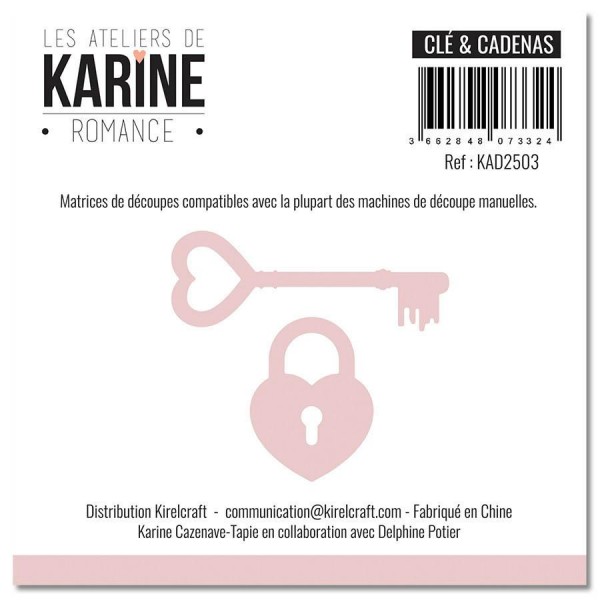 Les Atelier de Karine Stanzdie Set Romance - Cl&#232; & Cadenas