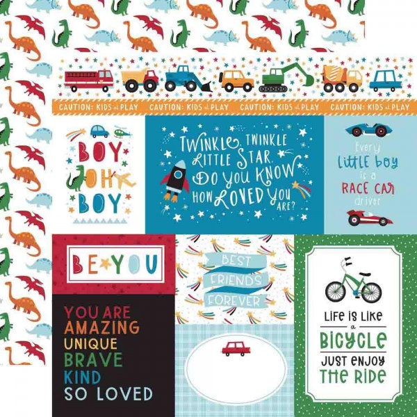 Echo Park Play all day boy - Multi Journaling Cards