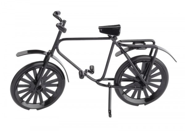 Miniatur-Fahrrad schwarz, ca. 9,5 x 6 cm