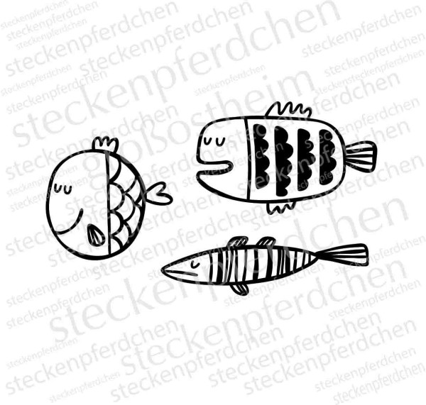 Steckenpferdchenstempel Fische 1
